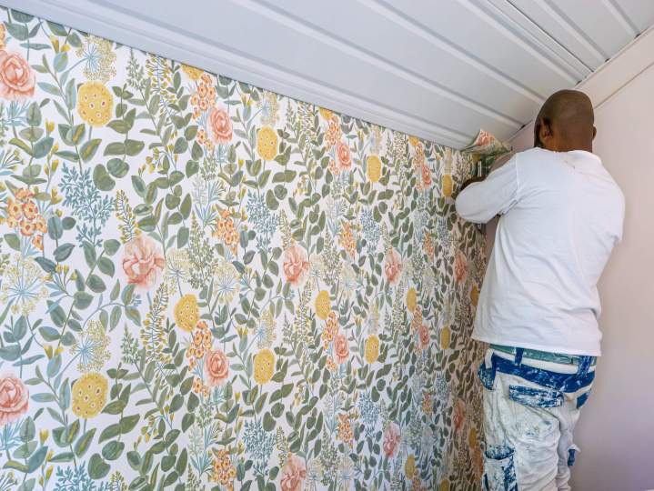 Papier peint décoratif chambre Rennes