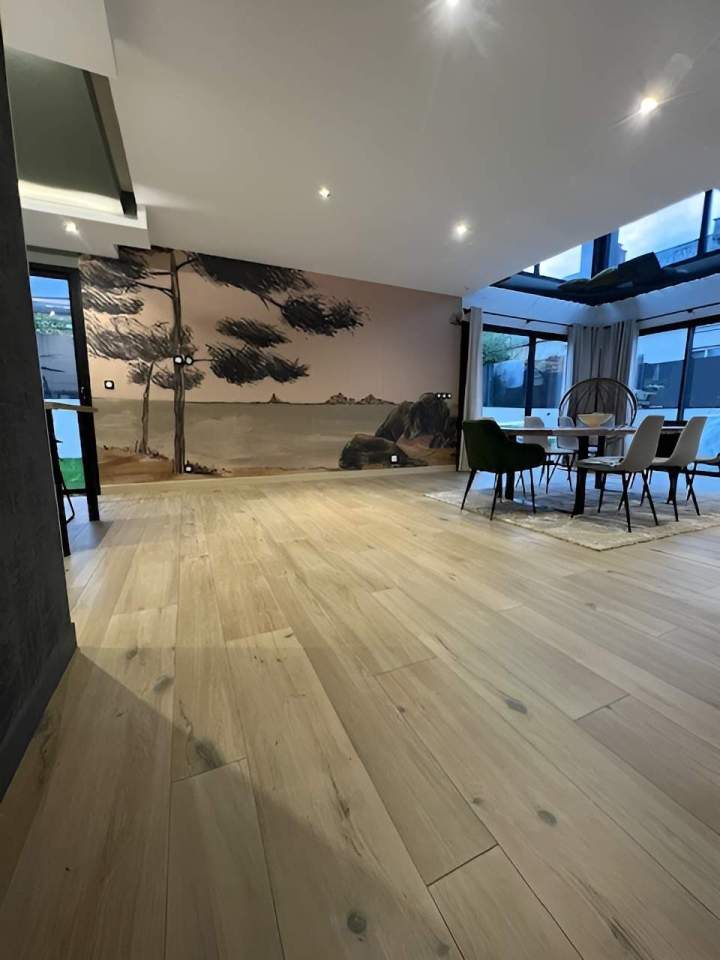 Mur avec fresque paysagère Rennes